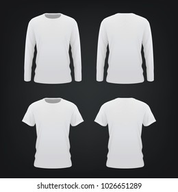 White Tshirt Mock Up on Black Background
