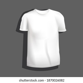 White t-shirt mock up. 3d illustration.