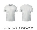 White t-shirt mockup front and back