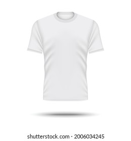 white t-shirt mockup isolated on white