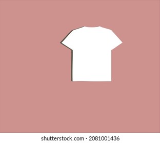 white t-shirt mockup on pink background