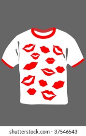 white t-shirt with print