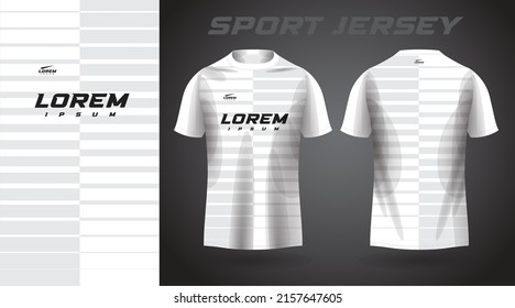 white t-shirt sport jersey design