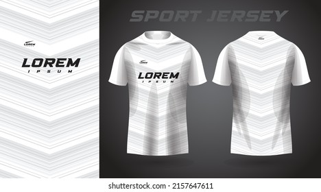 white t-shirt sport jersey design