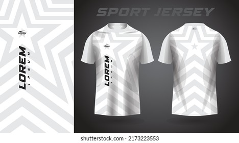 white t-shirt sport jersey design