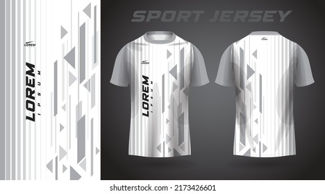 white t-shirt sport jersey design