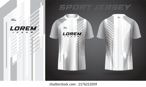 white t-shirt sport jersey design