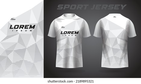 white t-shirt sport jersey design