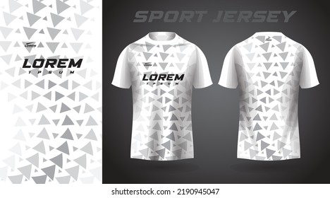 white t-shirt sport jersey design