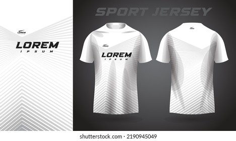 white t-shirt sport jersey design