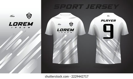 white t-shirt sport jersey design