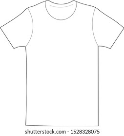 White T-Shirt vector illustration for design
