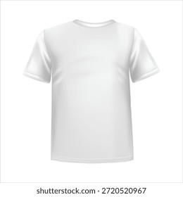 Plantilla de maqueta de Vector de camiseta blanca para presentación de diseño