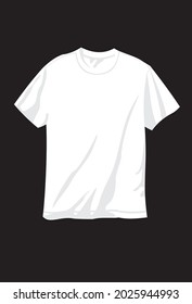 white t-shirts with short sleeves. Vector t-shirts.