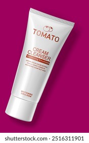 white tube for cream vector illustration