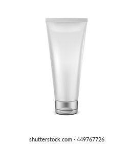White tube mock-up for cream