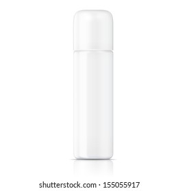 White tubular bottle template.