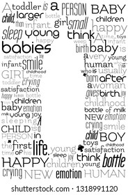 White Typography Poster Child