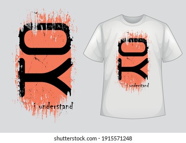 White typography t-shirt design. File format eps 10 vector . Ready to print design. 