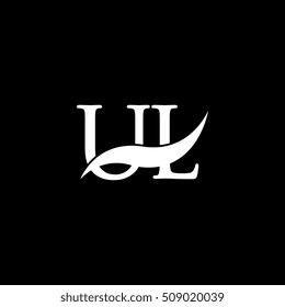 White UL Swoosh Logo Vector