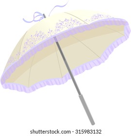 White Umbrella Parasol