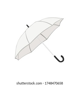 white umbrella vector, great for poster campaign, icon, logo, template design, etc 