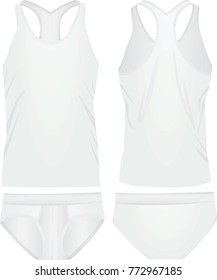 White underwear. vector illustration