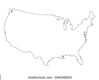 Vector Map Usa Stock Vector (Royalty Free) 715006549 | Shutterstock