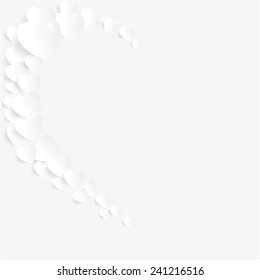 white valentine heart