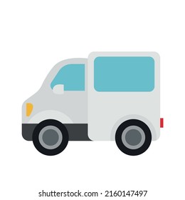 White van car illustration vector