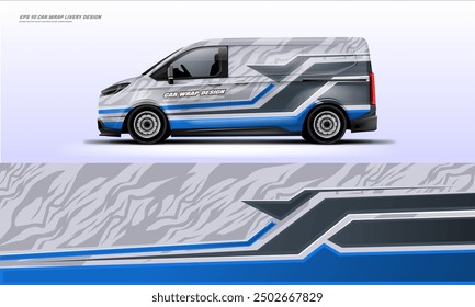 White van livery car wrap decal ready print eps 10