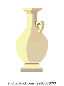 white vase design isolated icon