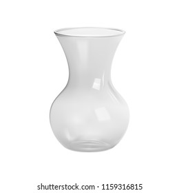 White vase. Vector illustration.