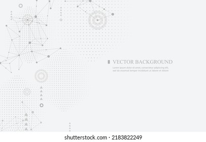White vector abstract background futuristic polygon pattern technology vector design
