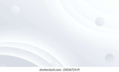 White vector abstract geometric shapes background