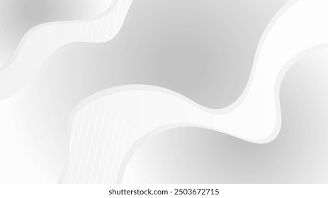 White vector abstract geometric shapes background
