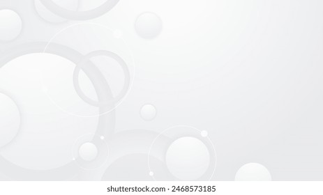 White vector abstract geometrical shape modern background. White vector presentation background for poster, banner, wallpaper, mockup, flyer, and report