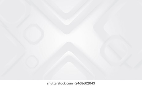 Fondo moderno de la forma geométrica abstracta del Vector blanco. Fondo blanco de la presentación del Vector para el póster, el Anuncio, el Fondo de pantalla, la maqueta, el folleto y el informe