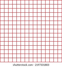 white vector abstract white polygonal grid background red  line quilt pattern, bed sheet pattern, handkerchief pattern.
