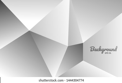 White vector background Abstract geometric shapes Polygon

