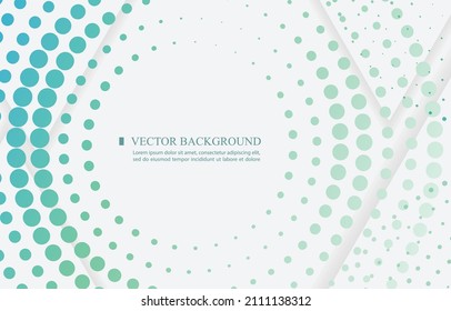 White vector background color abstract halftone circle design
