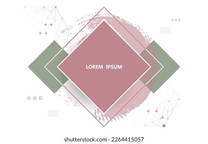 White vector background geometric square shape.brushes.futuristric wallpaper.modern vector infographic.