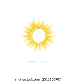 White vector background with sun burst effect