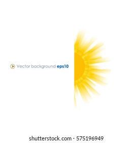 White vector background with sun burst effect