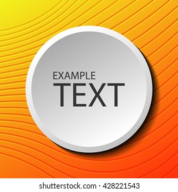 white vector banner orange