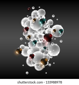 White vector bubbles in a group