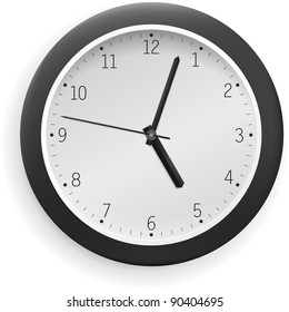 White Vector Clock Stock Vector (Royalty Free) 90404695 | Shutterstock