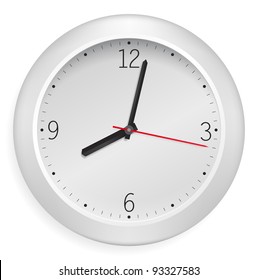 White vector clock.