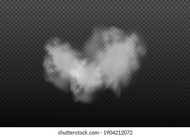 White vector cloudiness ,fog or smoke on dark checkered background.SCloudy sky or smog over the city.Vector illustration.