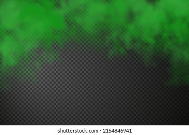 White vector cloudiness ,fog or smoke on dark checkered background.Cloudy sky or smog over the city.Vector illustration.